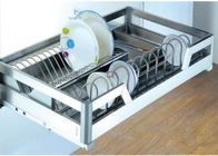 Endurable Chrome Plated Sliding Baskets For Kitchen Cabinets Space Saving