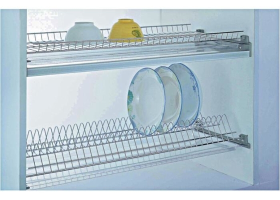 Space Saving Kitchen Pull Out Basket Chrome Plated With Different Sizes